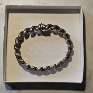 Brevettato ITALY Sterling Silver Twisted Rope Bracelet